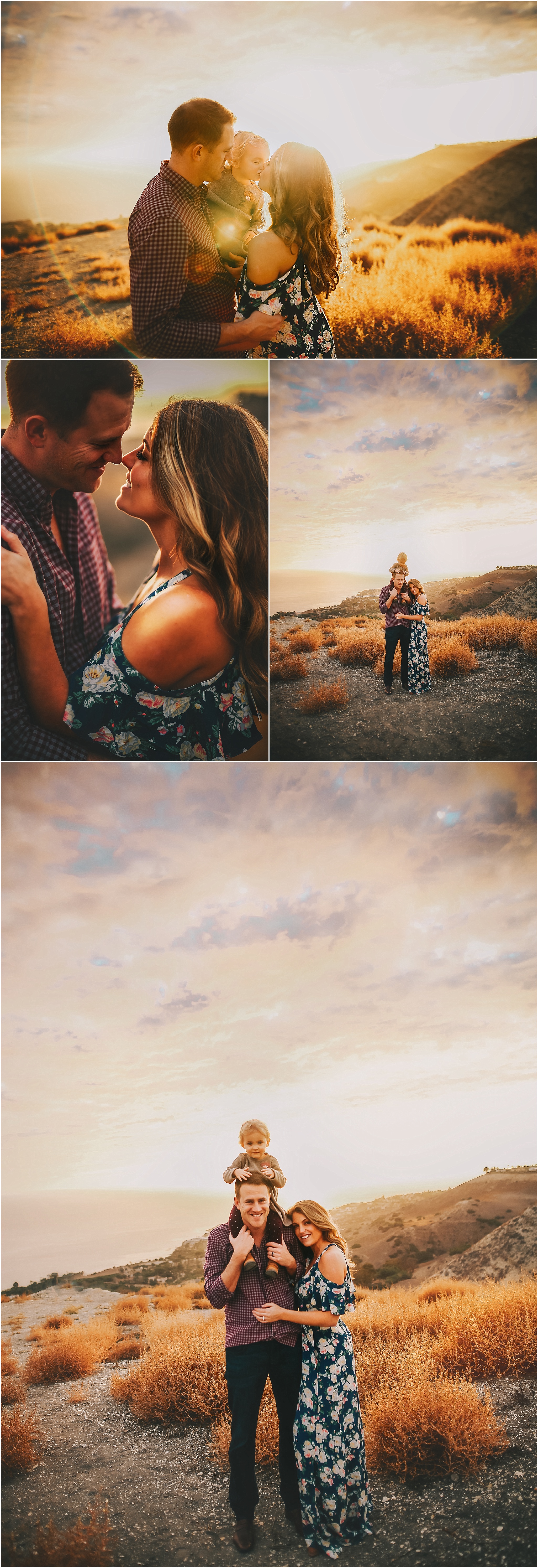 Epic sunset family session Palos Verdes Orange County PALOS VERDES FAMILY PHOTOGRAPHER